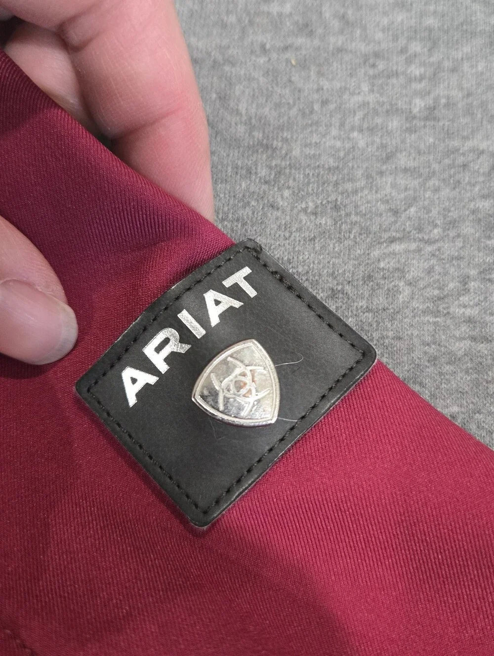 Ariat Equestrian Siftshell Riding Jacket Size XS Berry Pink Stirrup Zipper Pulls
